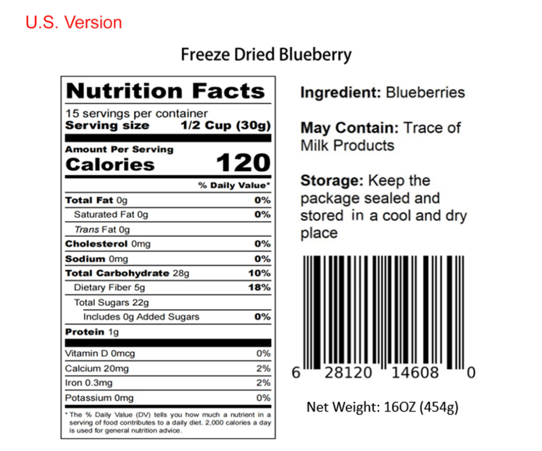 Freeze Dried Blueberries