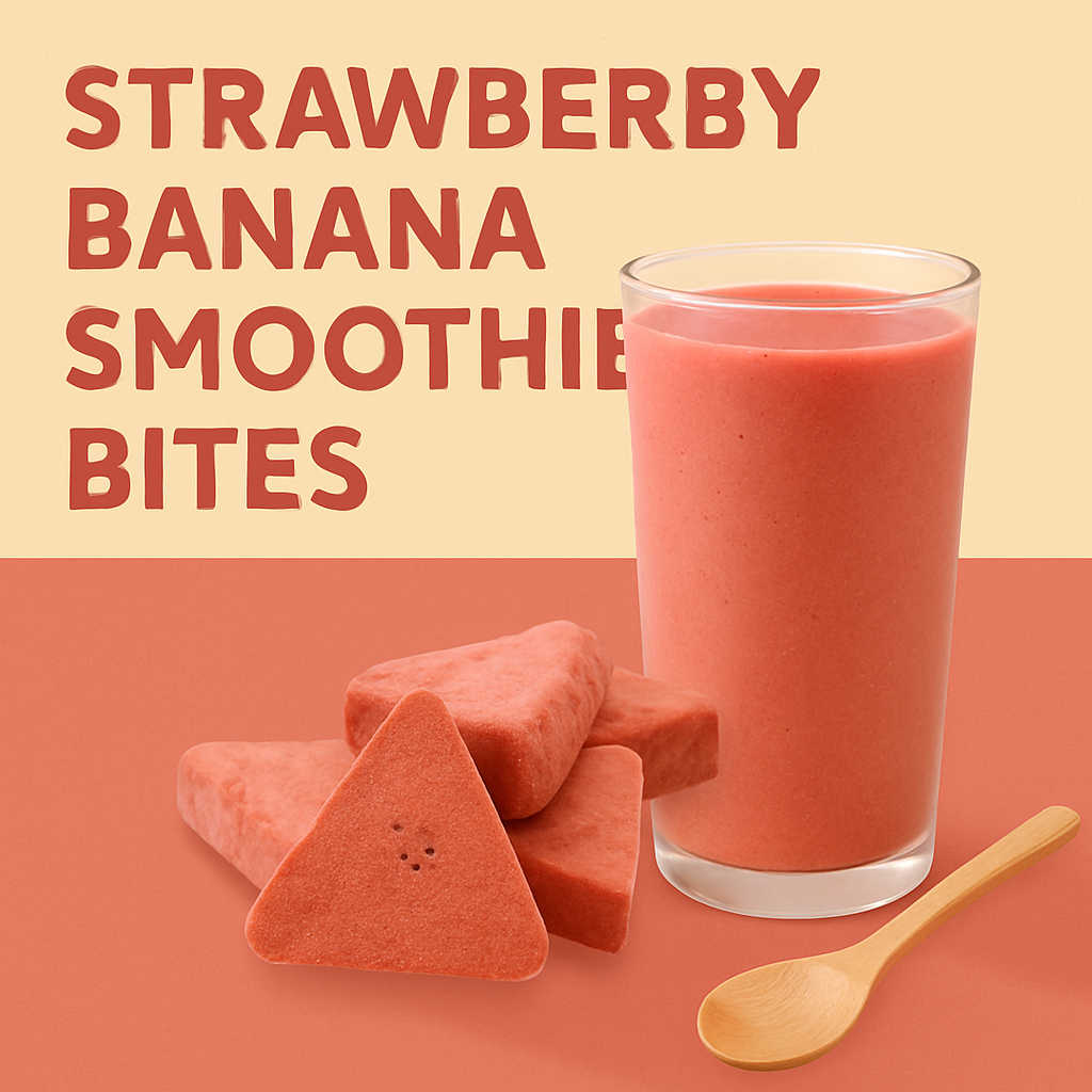 banana, strawberry smoothie bites