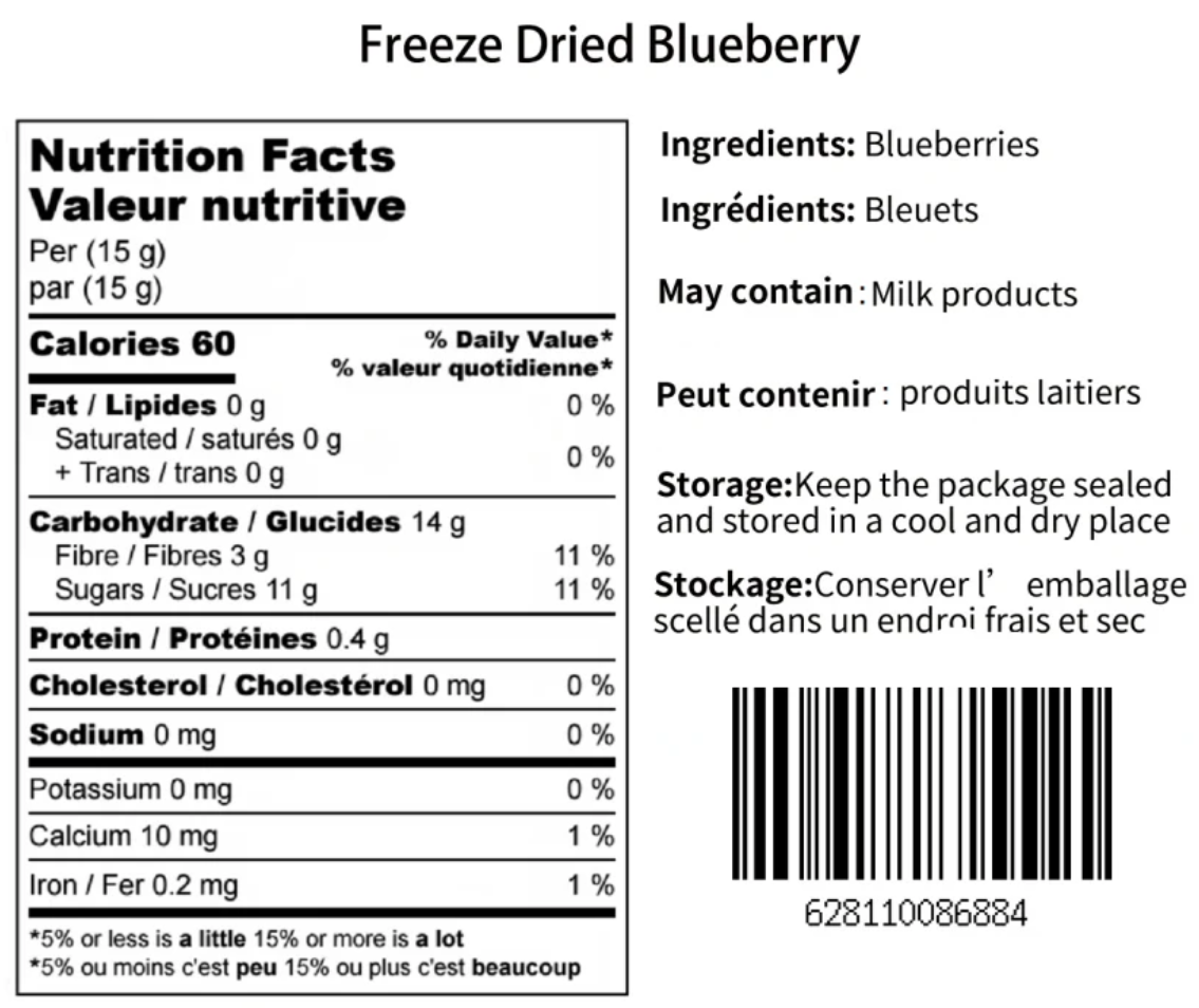 Freeze Dried Blueberries
